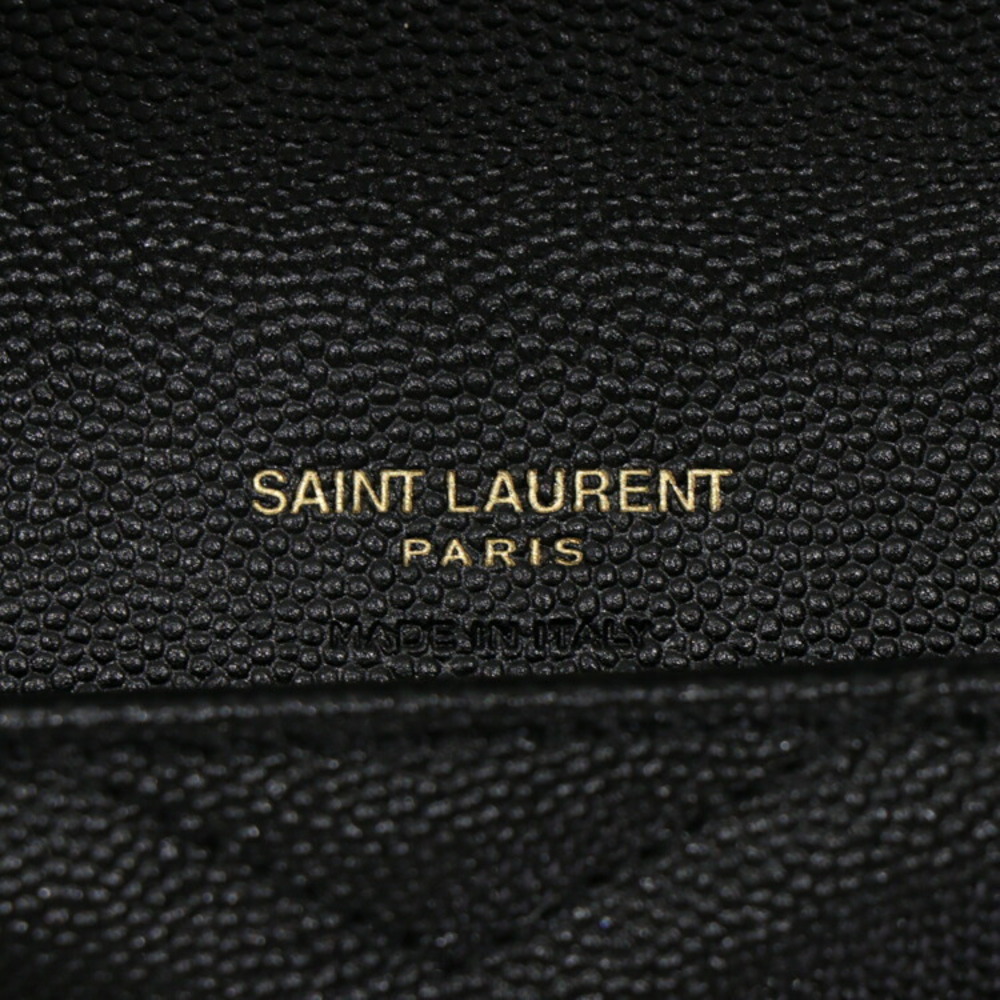 Saint Laurent Cassandra Chain Wallet Bag clutch bag black leather - Picture 9 of 10